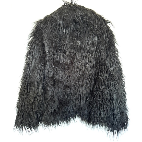 MIKUTA The Black Fluffy Jacket Faux Fur - Picture 8 of 11